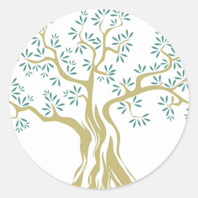 Rond Sticker classique Arbre Arbre Arbre Arbre Arbre Ar (Devant)