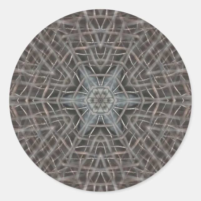 Rond Sticker classique en métal à maille métallique ron (Devant)