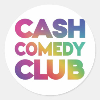 Rond Sticker club de comédie en espèces