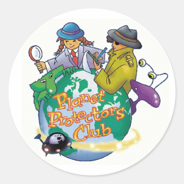 Rond Sticker Club Enfants Protecteurs Planète (Devant)