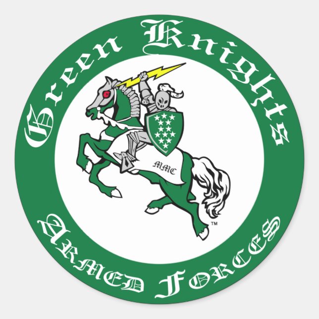 Rond Sticker club MMC Green Knights (Devant)