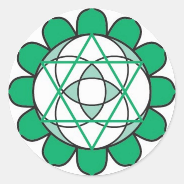 Rond Sticker Coeur Chakra (Devant)