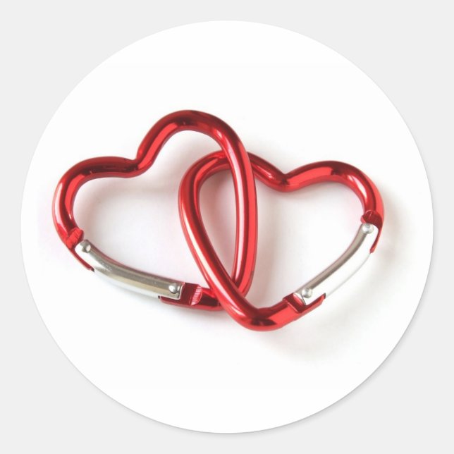 Rond Sticker Coeur Links | Personnalisable (Devant)