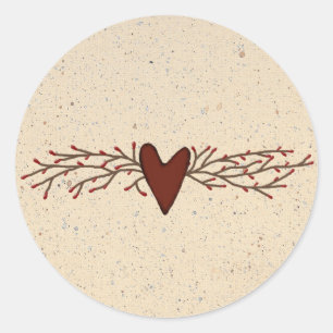 Rond Sticker Coeur Pip Berry
