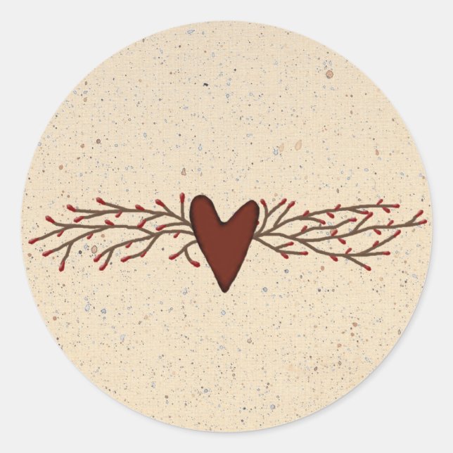 Rond Sticker Coeur Pip Berry (Devant)