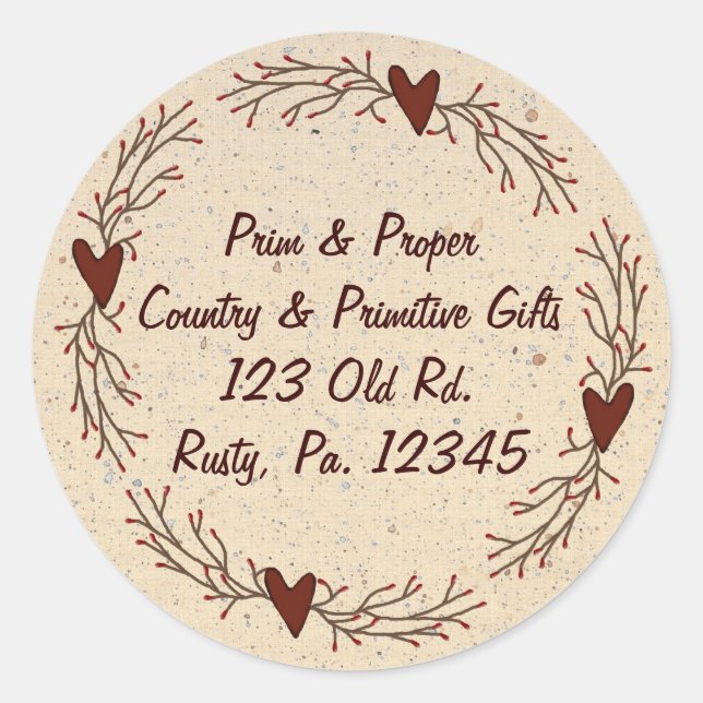 Rond Sticker Coeur & Pip Berry (Devant)