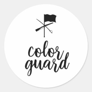 Rond Sticker Color Guard personnalisable