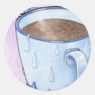 Rond Sticker Confort Café
