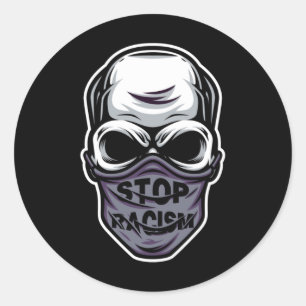 Rond Sticker contre le racisme