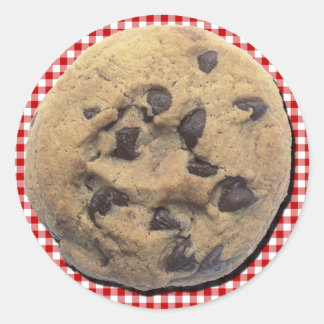 Rond Sticker Cookie Chip Chocolate