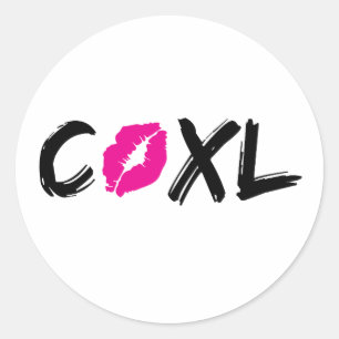 Rond Sticker cool Kiss X - Unique et tendance Vinyl Dec