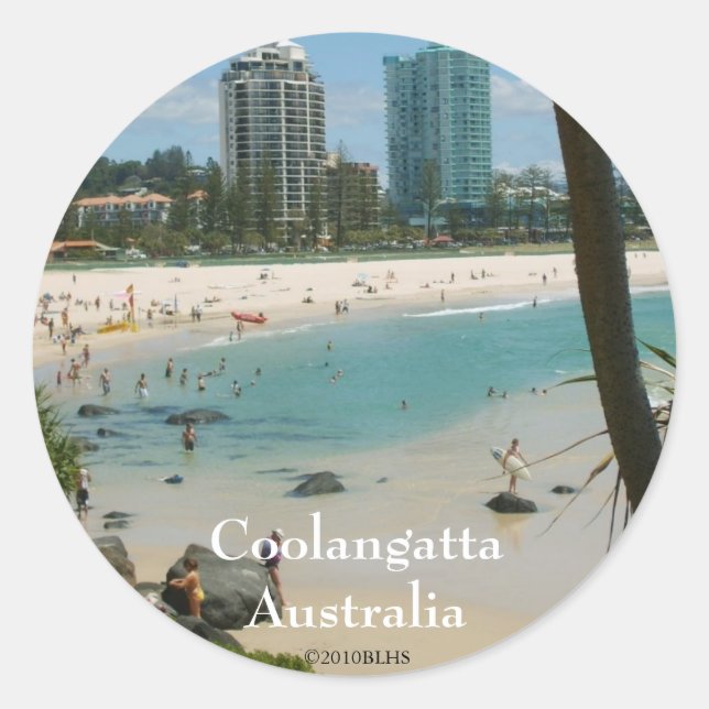 Rond Sticker Coolangatta (Devant)