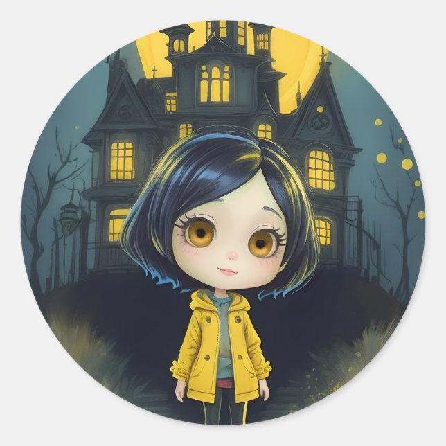 Rond Sticker Coraline (Devant)