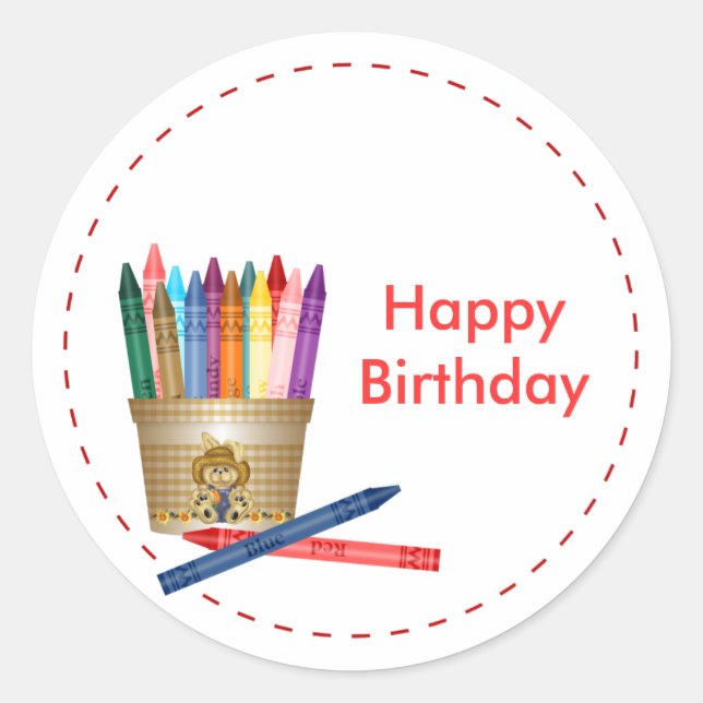 Rond Sticker couleur (Devant)