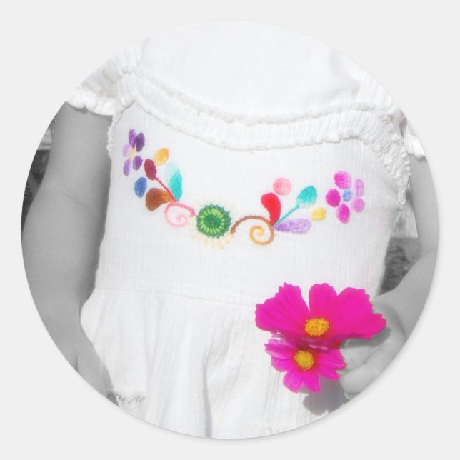 Rond Sticker couleur de vie (Devant)