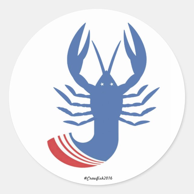 Rond Sticker #Crawfish2016 (Devant)