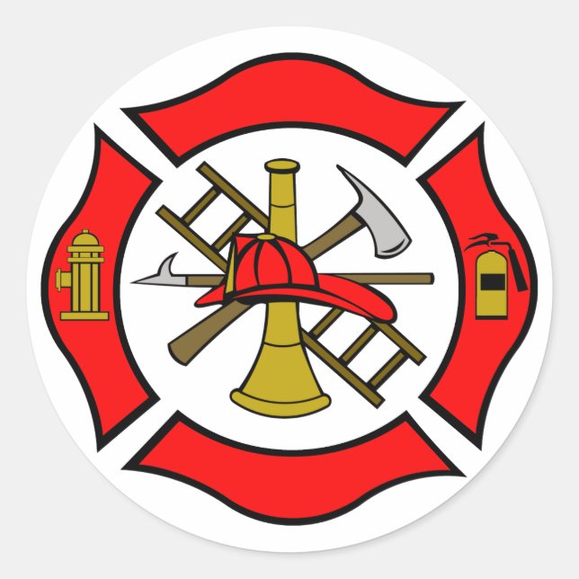 Rond Sticker croisé maltais (Devant)