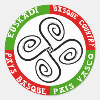 Rond Sticker croix basque