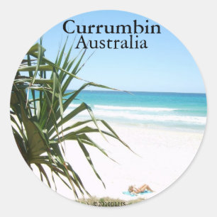 Rond Sticker Currumbin 2