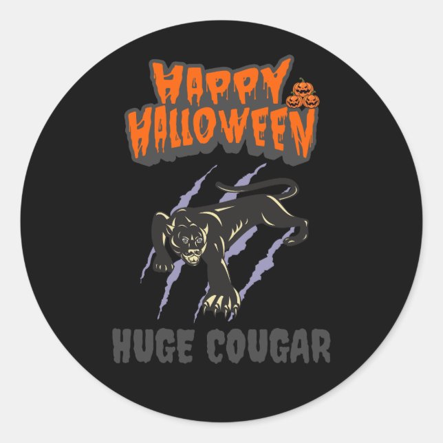 Rond sticker custom cougar (Devant)