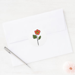 Rond Sticker cylindrique minimaliste Mariage Primrose c