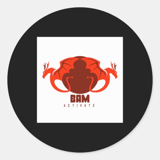 Rond Sticker d'activation du dragon (Devant)