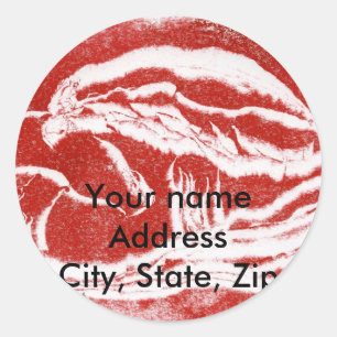 Rond Sticker d'adresse de retour