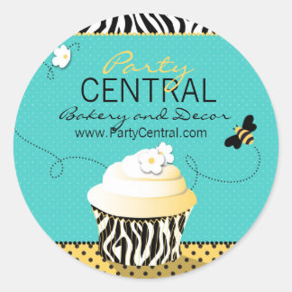 Rond Sticker d'affaires Birthday Bee
