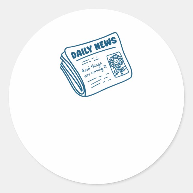 Rond Sticker d'affirmation positive (Devant)