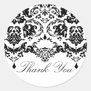 Rond Sticker Damask audacieux
