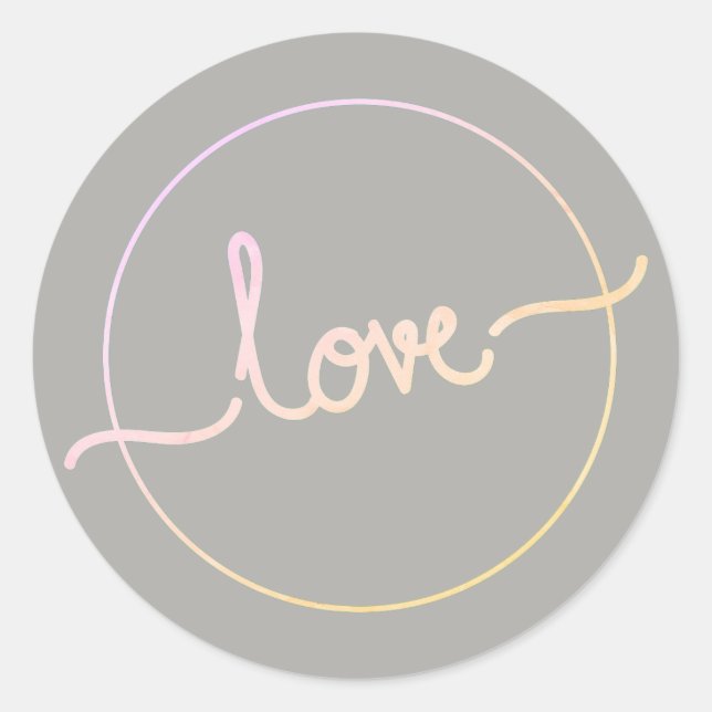 Rond Sticker d'amour (Devant)