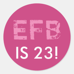 Rond Sticker d'anniversaire initial