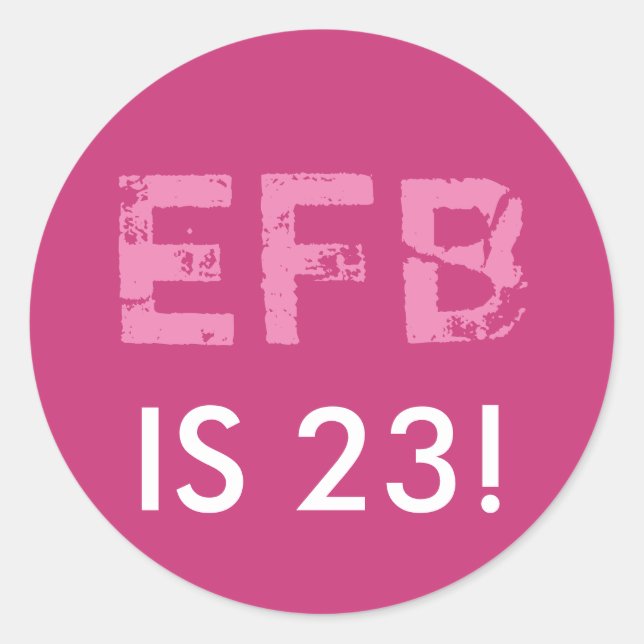 Rond Sticker d'anniversaire initial (Devant)