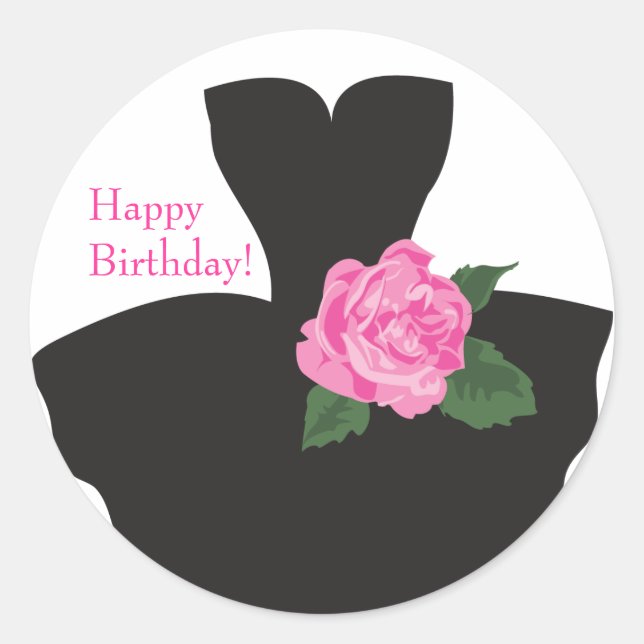 Rond Sticker d'anniversaire pour Rose KRW Ballerina (Devant)