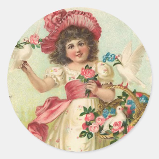 Rond Sticker d'anniversaire vintage (Devant)