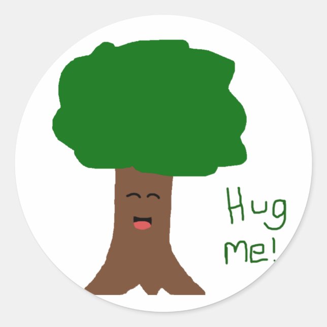 Rond Sticker d'arbre Hug Me (Devant)