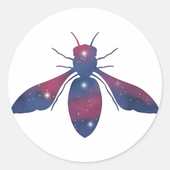 Rond Sticker Dark Honeybee (Devant)
