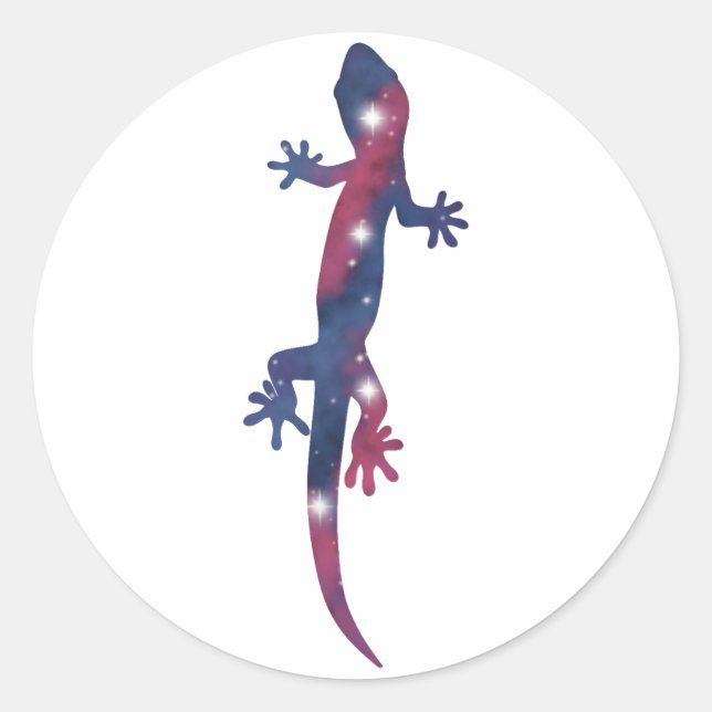 Rond Sticker Dark Lizard Starscape (Devant)