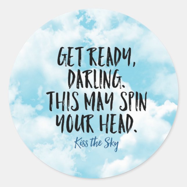 Rond Sticker Darling Ready (Devant)