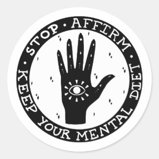 Rond Sticker d'attestation et de manifeste
