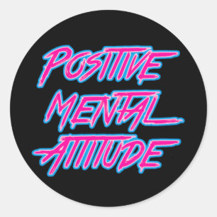 Rond Sticker d'attitude mentale positive