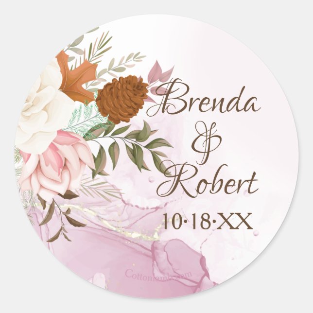 Rond Sticker d'automne (Devant)