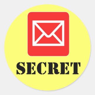 Rond Sticker d'avertissement confidentiel Top Secret
