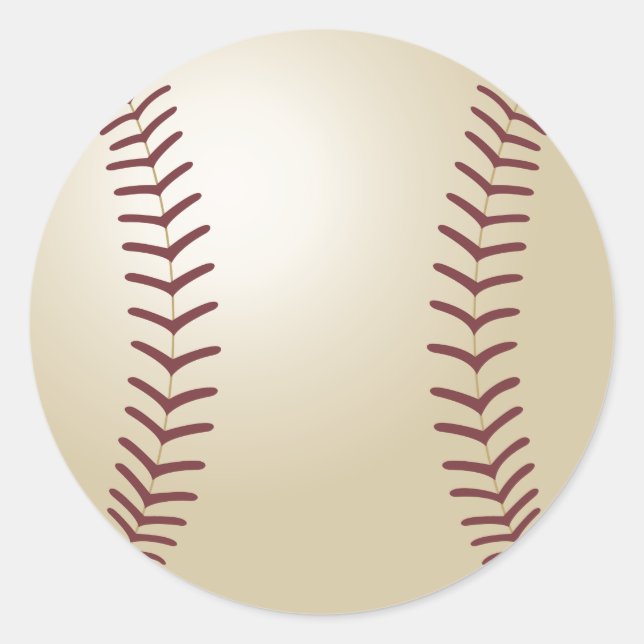 Rond Sticker de baseball (Devant)
