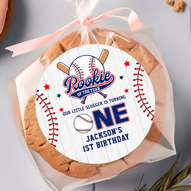 Rond Sticker de baseball de la recrue de l'année 1er an (Créateur téléchargé)