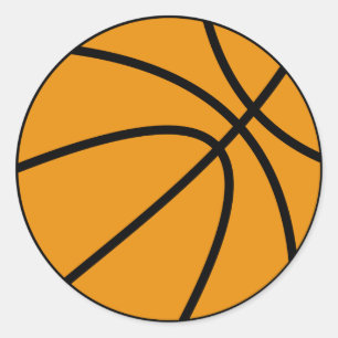 Rond Sticker de basket-ball (rond)