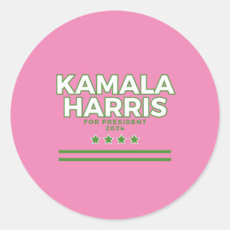 Rond Sticker de campagne présidentielle Kamala Harris 2