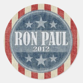 Rond Sticker de campagne Ron Paul 2012