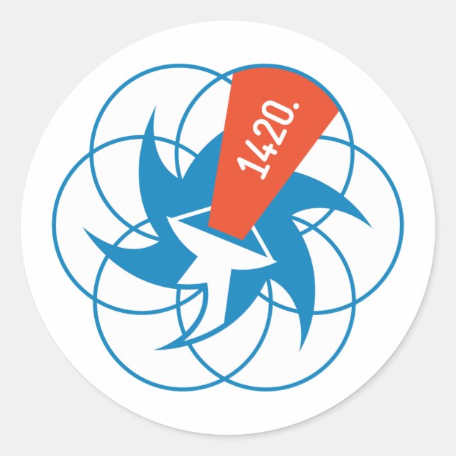 Rond Sticker de cartel de signal (Devant)