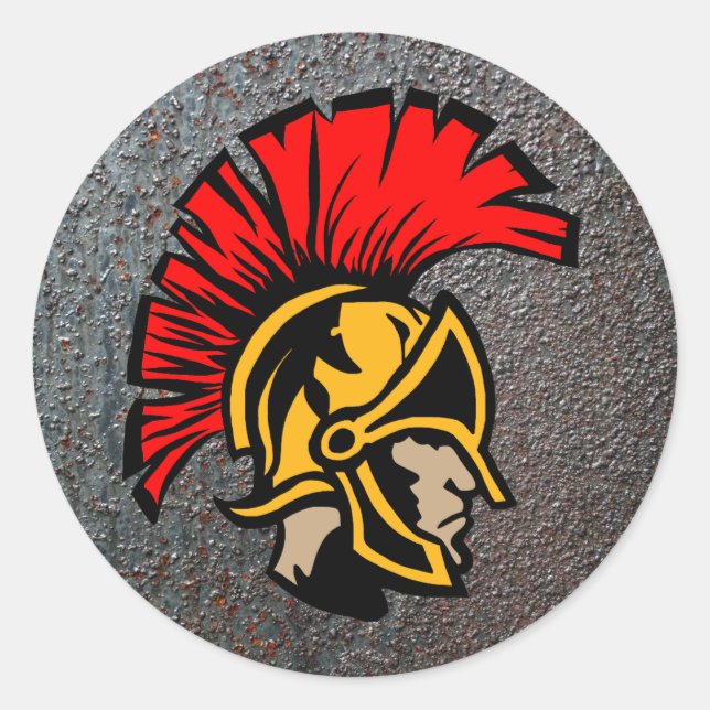 Rond Sticker de cheval de Troie (Devant)